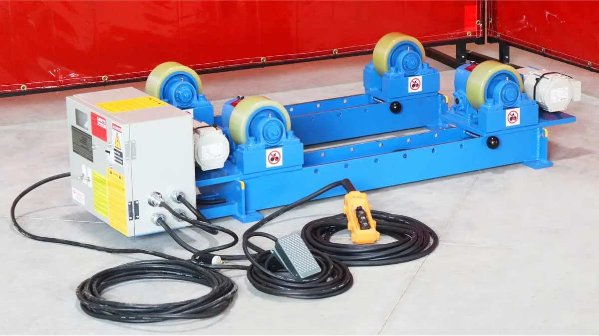 Roller frame for welding and fabrications